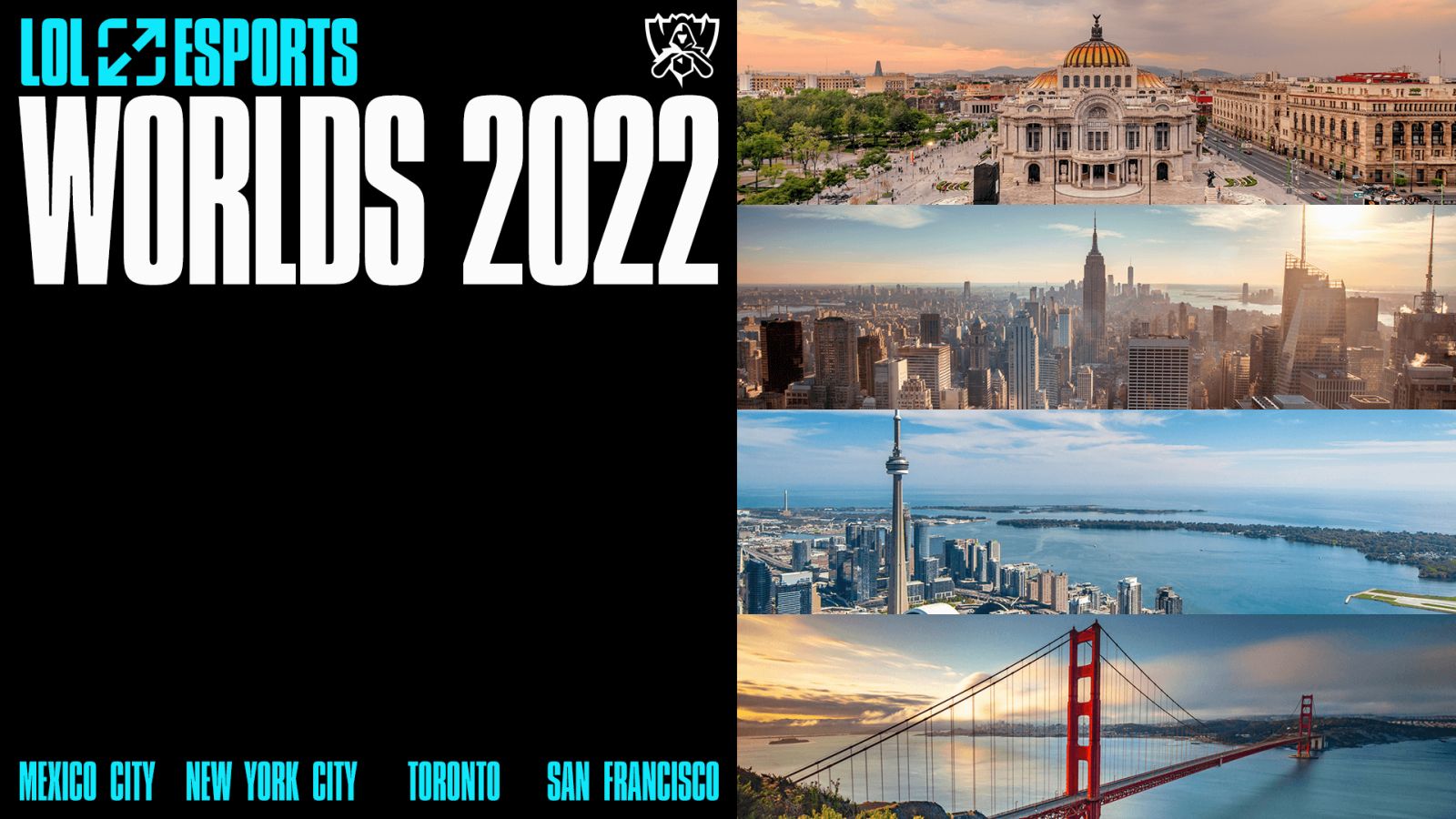 Worlds: edição 2022 do mundial de LoL passará por México, EUA e Canadá